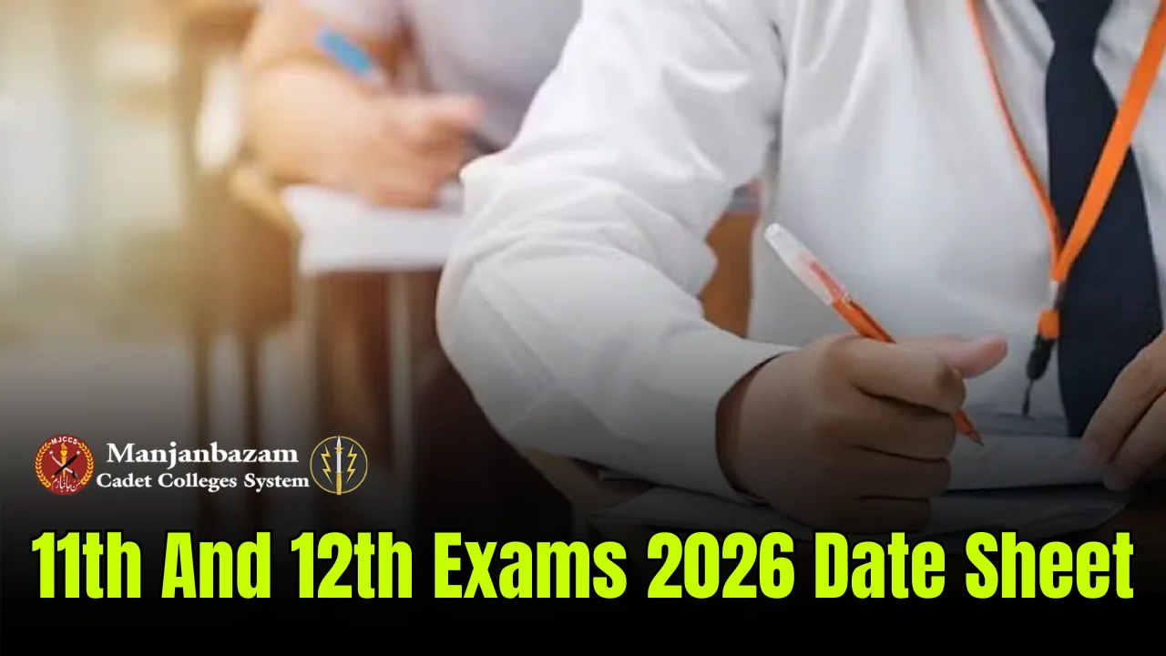 11th And 12th Exams 2026 Date Sheet